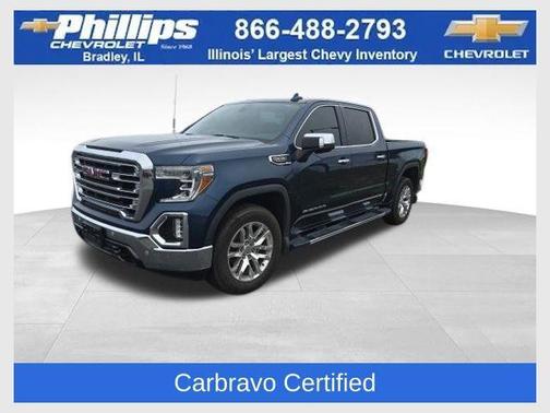Pacific Blue Metallic 2021 GMC Sierra 1500 SLT