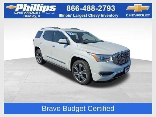 White Frost Tri-Coat 2017 GMC Acadia Denali