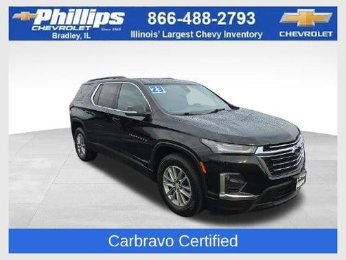 Mosaic Black Metallic 2023 Chevrolet Traverse LT Cloth