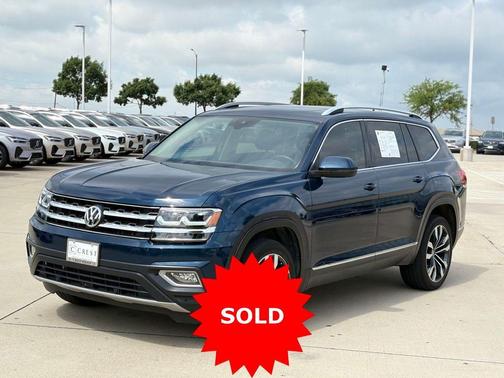 Pacific Blue Metallic 2020 Volkswagen Atlas 3.6L SEL Premium