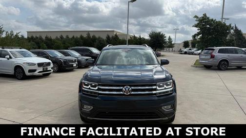 Pacific Blue Metallic 2020 Volkswagen Atlas 3.6L SEL Premium