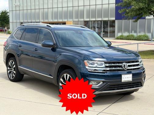 Pacific Blue Metallic 2020 Volkswagen Atlas 3.6L SEL Premium