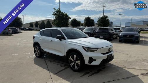 Crystal White Metallic 2023 Volvo C40 Recharge Pure Electric Twin Plus