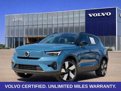 Fjord Blue Metallic 2023 Volvo XC40 Recharge Pure Electric Ultimate
