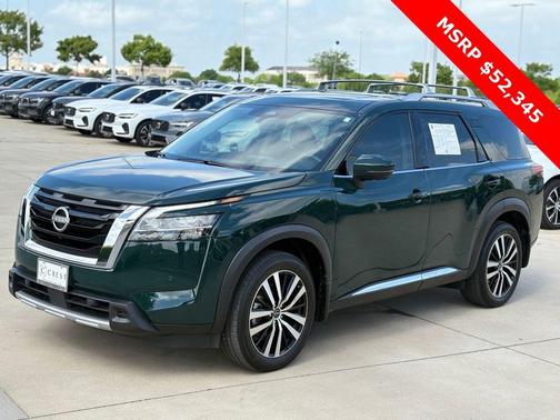 Obsidian Green Pearl 2024 Nissan Pathfinder Platinum