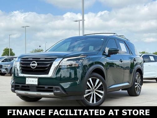 Obsidian Green Pearl 2024 Nissan Pathfinder Platinum