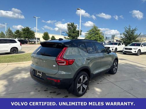 Sage Green Metallic 2023 Volvo XC40 Recharge Pure Electric Twin Plus