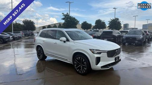 Crystal White Metallic 2025 Volvo XC90 B6 Plus 7-Seater