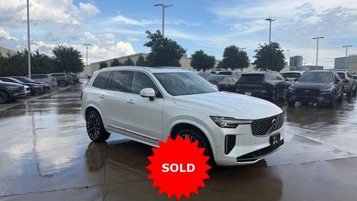 Crystal White Metallic 2025 Volvo XC90 B6 Plus 7-Seater