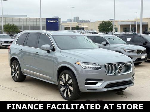 Vapour Gray Metallic 2024 Volvo XC90 Recharge Plug-In Hybrid T8 Plus Bright Theme 7 Passenger