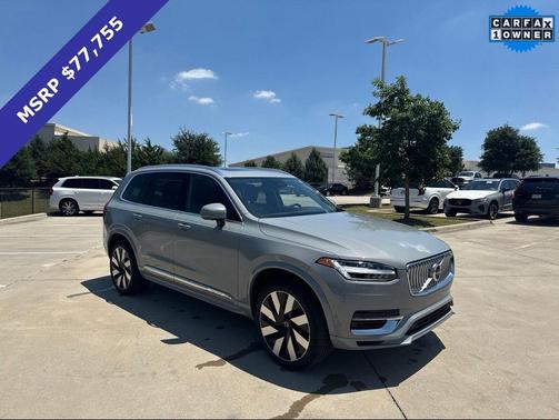 Vapour Gray Metallic 2024 Volvo XC90 Recharge Plug-In Hybrid T8 Plus Bright Theme 7 Passenger