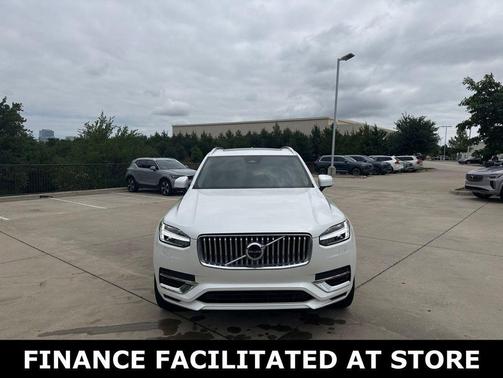 Crystal White Metallic 2024 Volvo XC90 Recharge Plug-In Hybrid T8 Plus Bright Theme 7 Passenger