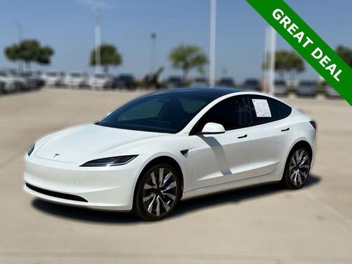 Pearl White Multi-Coat 2024 Tesla Model 3 Long Range
