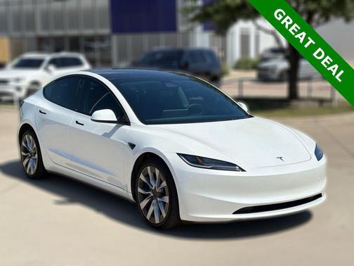 Pearl White Multi-Coat 2024 Tesla Model 3 Long Range