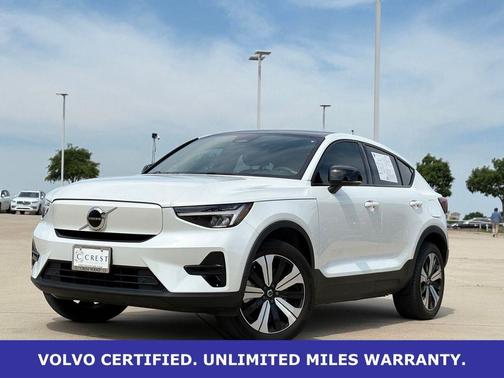 Crystal White Metallic 2023 Volvo C40 Recharge Pure Electric Twin AWD