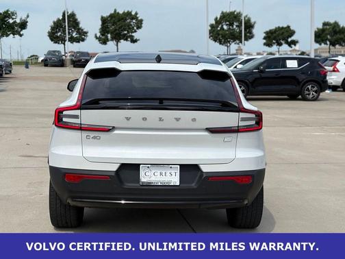 Crystal White Metallic 2023 Volvo C40 Recharge Pure Electric Twin AWD