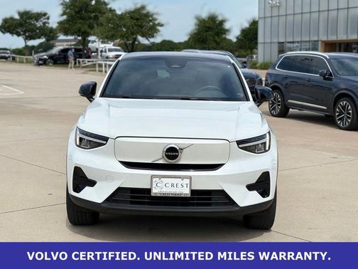 Crystal White Metallic 2023 Volvo C40 Recharge Pure Electric Twin AWD