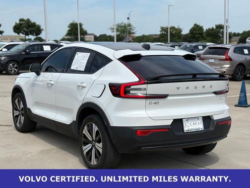 Crystal White Metallic 2023 Volvo C40 Recharge Pure Electric Twin AWD