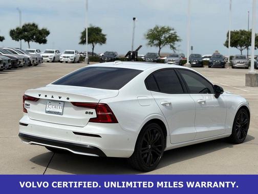 Crystal White Metallic 2024 Volvo S60 B5 Plus Black Edition