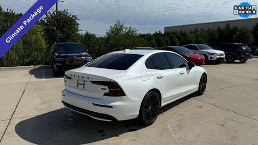 Crystal White Metallic 2024 Volvo S60 B5 Plus Black Edition