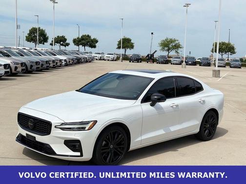 Crystal White Metallic 2024 Volvo S60 B5 Plus Black Edition