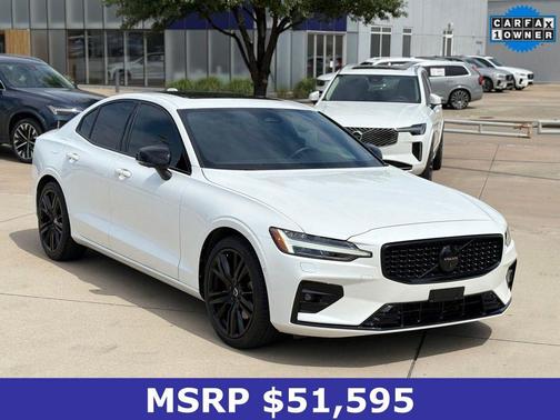 Crystal White Metallic 2024 Volvo S60 B5 Plus Black Edition