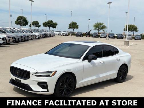 Crystal White Metallic 2024 Volvo S60 B5 Plus Black Edition