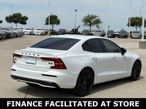 Crystal White Metallic 2024 Volvo S60 B5 Plus Black Edition