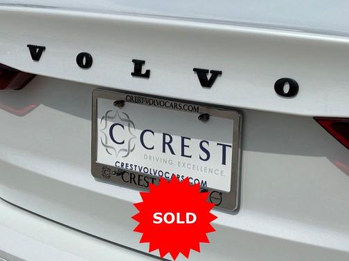 Crystal White Metallic 2024 Volvo S60 B5 Plus Black Edition