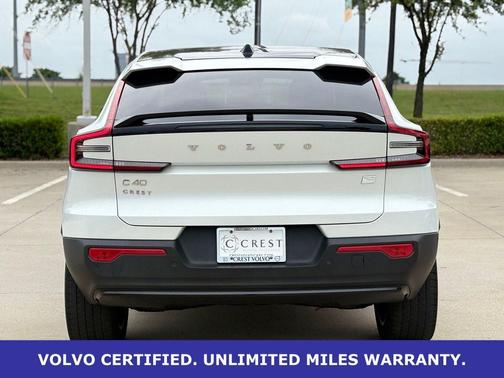 Crystal White Metallic 2023 Volvo C40 Recharge Pure Electric Twin Plus