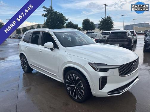 Crystal White Metallic 2025 Volvo XC90 B6 Plus 7-Seater