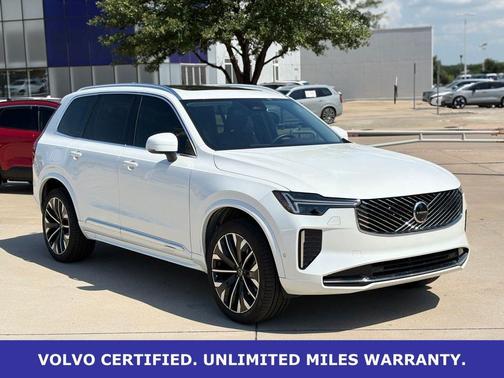 Crystal White Metallic 2025 Volvo XC90 B6 Plus 7-Seater