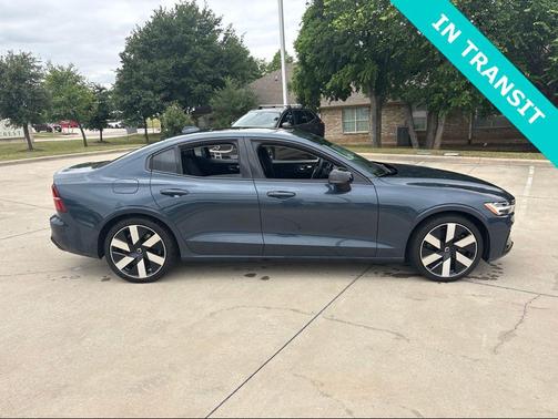 Denim Blue Metallic 2024 Volvo S60 Recharge Plug-In Hybrid T8 Plus Dark Theme