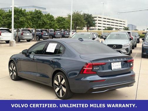 Denim Blue Metallic 2024 Volvo S60 Recharge Plug-In Hybrid T8 Plus Dark Theme