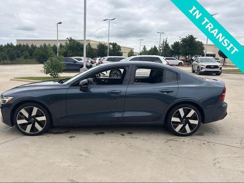 Denim Blue Metallic 2024 Volvo S60 Recharge Plug-In Hybrid T8 Plus Dark Theme
