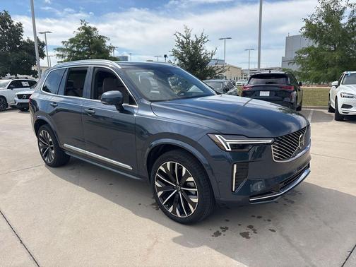Denim Blue Metallic 2026 Volvo XC90 Plus, B6 AWD Gas (mild hybrid), Gasoline, Bright, 7 Seats