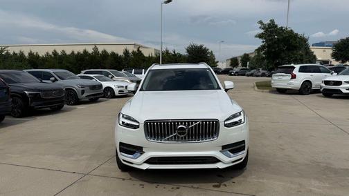 Crystal White 2024 Volvo XC90 Recharge Plug-In Hybrid T8 Plus 6 Passenger