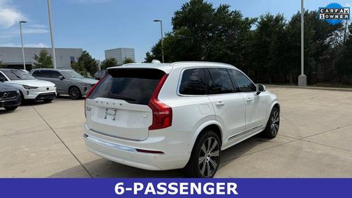 Crystal White Metallic 2024 Volvo XC90 Recharge Plug-In Hybrid T8 Plus 6 Passenger