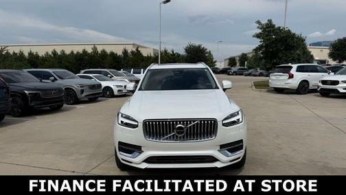 Crystal White Metallic 2024 Volvo XC90 Recharge Plug-In Hybrid T8 Plus 6 Passenger