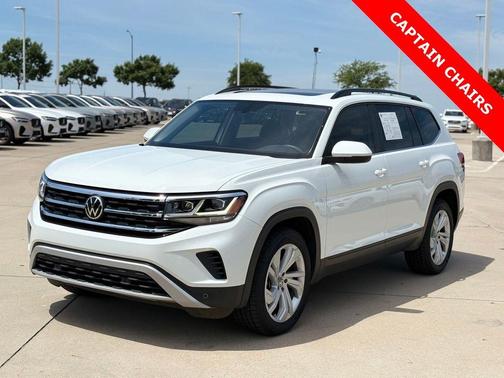 Pure White 2021 Volkswagen Atlas 2.0T SE w/Technology