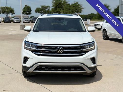 Pure White 2021 Volkswagen Atlas 2.0T SE w/Technology