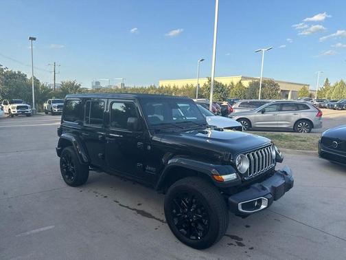 Black Clearcoat 2025 Jeep Wrangler Sahara 4xe Sky One-Touch Power-Top