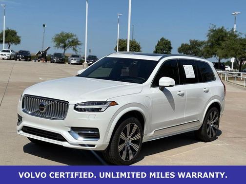 Crystal White Metallic 2025 Volvo XC90 Plug-In Hybrid T8 Ultra