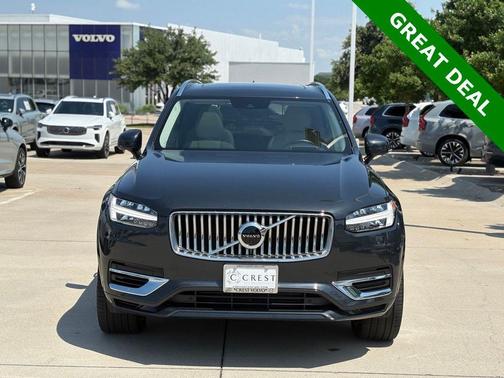 Savile Gray Metallic 2021 Volvo XC90 Recharge Plug-In Hybrid T8 Inscription 6 Passenger