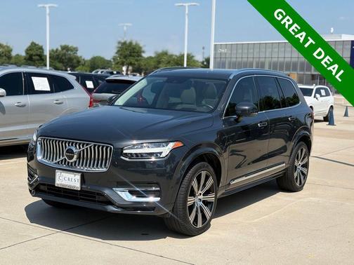 Savile Gray Metallic 2021 Volvo XC90 Recharge Plug-In Hybrid T8 Inscription 6 Passenger