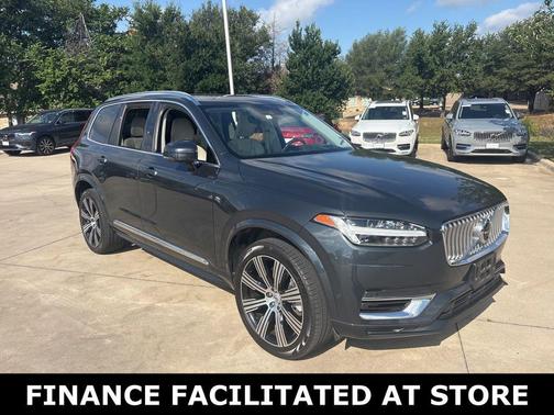 Savile Gray Metallic 2021 Volvo XC90 Recharge Plug-In Hybrid T8 Inscription 6 Passenger