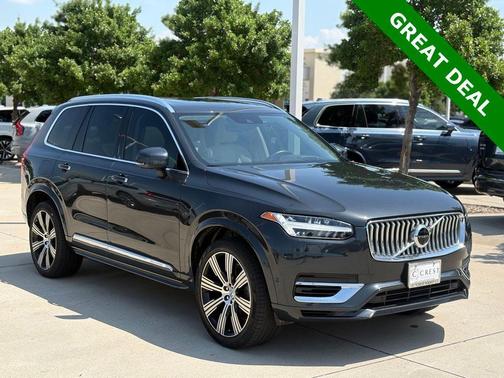 Savile Gray Metallic 2021 Volvo XC90 Recharge Plug-In Hybrid T8 Inscription 6 Passenger