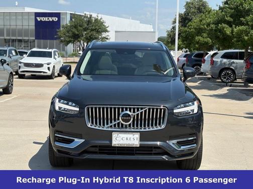 Savile Gray Metallic 2021 Volvo XC90 Recharge Plug-In Hybrid T8 Inscription 6 Passenger