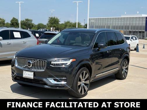 Savile Gray Metallic 2021 Volvo XC90 Recharge Plug-In Hybrid T8 Inscription 6 Passenger