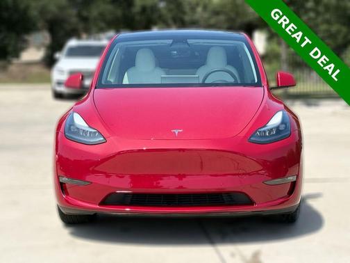 Red Multi-Coat 2022 Tesla Model Y Long Range Dual Motor All-Wheel Drive